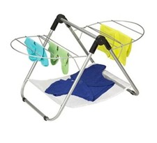 Honey-Can-Do DRY-03623 Tabletop Gullwing Drying Rack, 16.9W x 29H,Silver