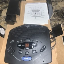 GE 29869GE2 Digital Answering System Machine With Four Mailboxes- Black