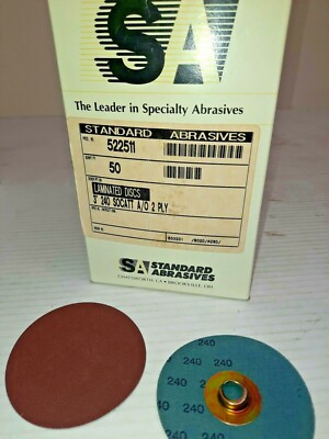 Standard Abrasives 522511 3'' 240-Grit A/O Quick Change TS Discs **BOX OF 50EA**