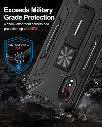 Cover Con Cavalletto per Samsung Galaxy Xcover 5 Con 2 Pezzi Vetro Temperato, [P - Foto 4 di 12