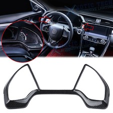 Carbon Fiber Texture Dashboard Panel Frame Cover Trim For Honda Civic 2016-2021 Carbon Fiber Texture Dashboard Panel Frame Cover Trim For Honda Civic 2016-2021