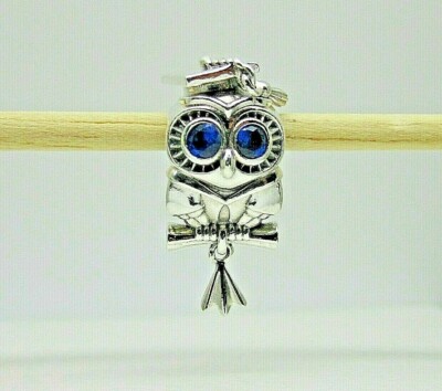 Authentic Pandora #798907C01 Sterling Silver Wise Owl Graduation