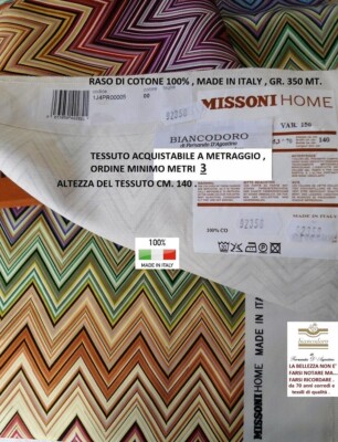 Fabric MISSONI by the meter height 140 cm. Furnishing upholstery