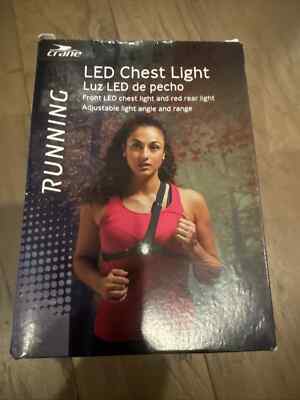 Safety Chest Light  Running Walking Cycling+ LED Front & Red Rear Light Crane