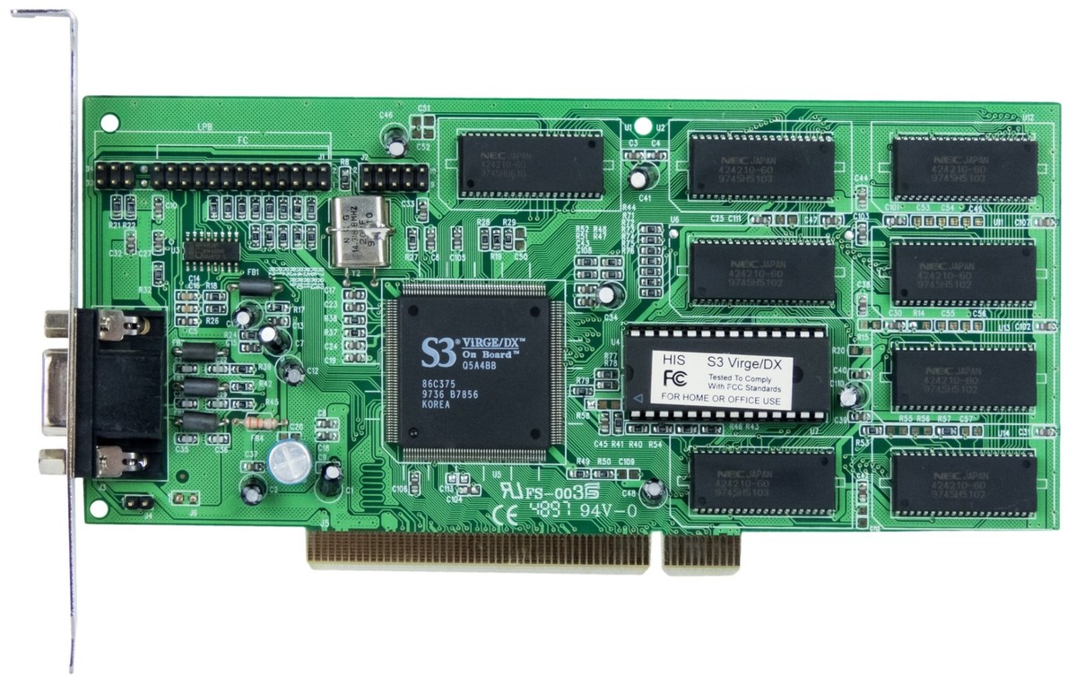Graphics Card HIS S3 ViRGE/DX Q5A4BB 4MB 2325H2S0 PCI | eBay Graphics Card HIS S3 ViRGE/DX Q5A4BB 4MB 2325H2S0 PCI | eBay