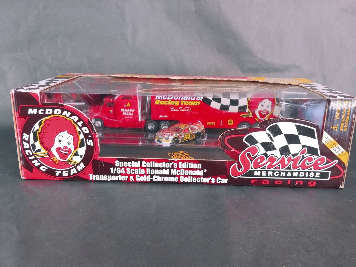 マクドナルド トランスポーター　希少 Bill Elliott #94 Mcdonald Racing Team Transporter & Gold