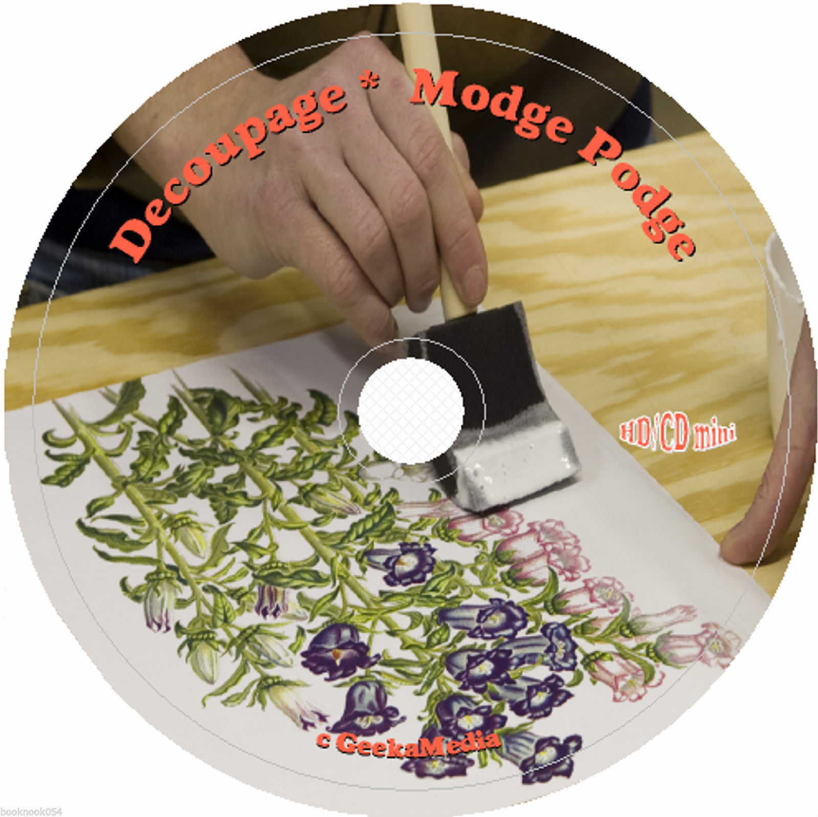 How to Decoupage and Modge Podge 7 Books on CD paper glue print napkin rice art