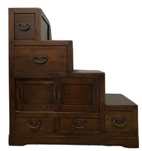 Antique-Japanese-Kaidan-Dansu-Tansu-Step-Stair-Chest-Drawer-Storage-Wood