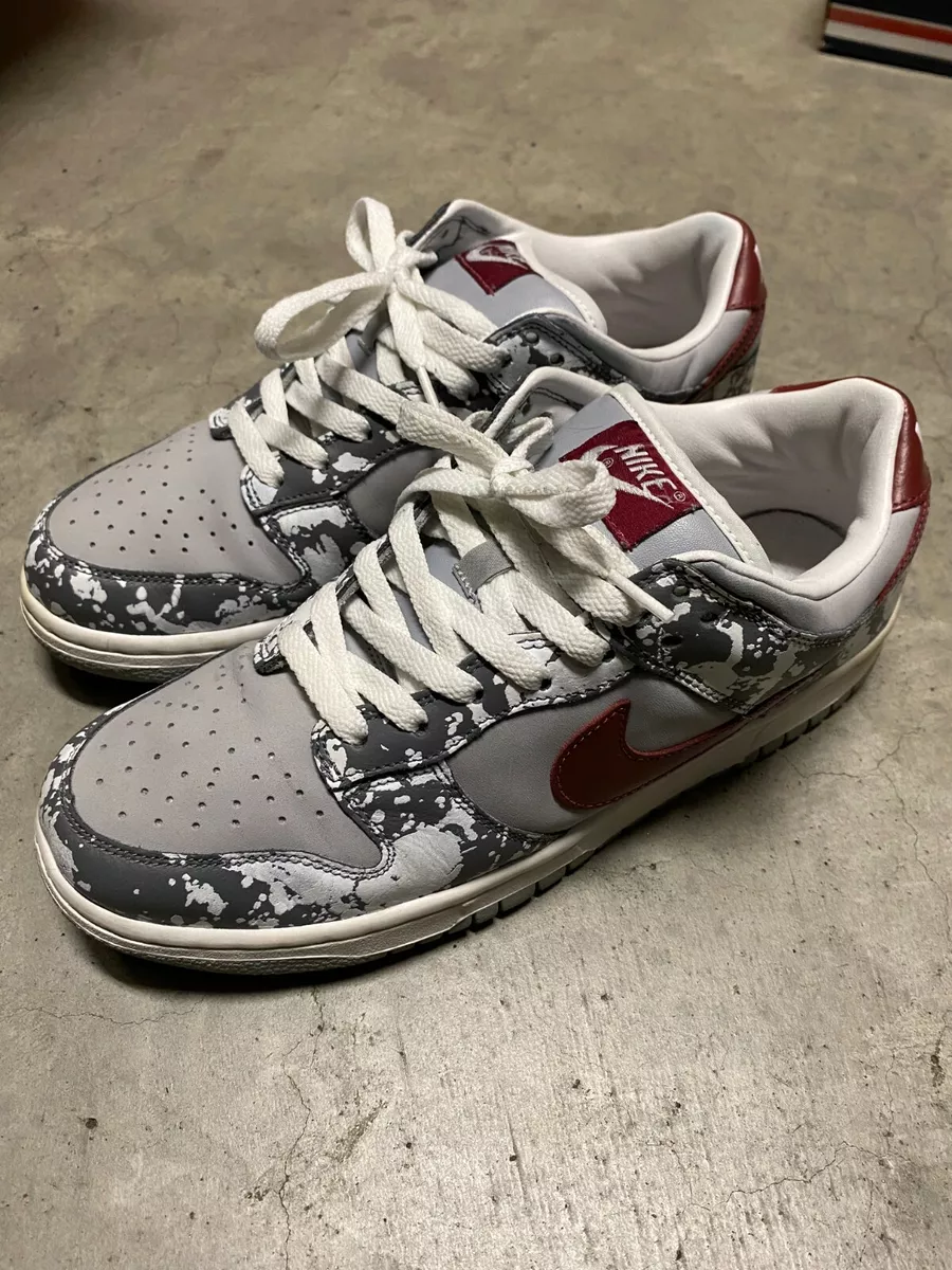 2002 SAMPLE Nike Dunk Low Premium Splatter fat tongue 2002 Ultra Rare Mens 9