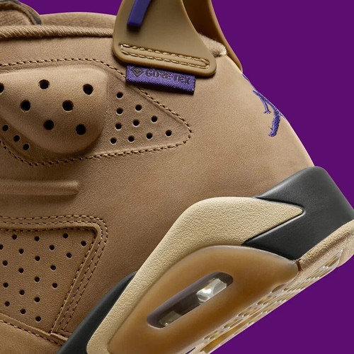 NIKE Air Jordan 6 Retro GTX Brown Kelp/Team Gold FD1643-300 WOMEN'S SIZE 10 - Picture 8 of 8