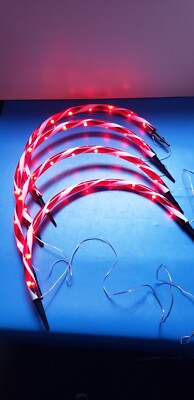 Set of 4 Smart RGBIC BLE LED Candy Cane Christmas Arch Pathway Lights