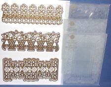 Anna Griffin Lace Border Dies & 3D Embossing Folder Matching All New You Pick 