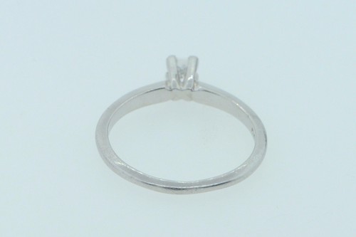 Art Deco Style FTHN (c) Platinum .23ct Princess Cut Diamond Ring (Size 7 1/2) - Picture 5 of 7