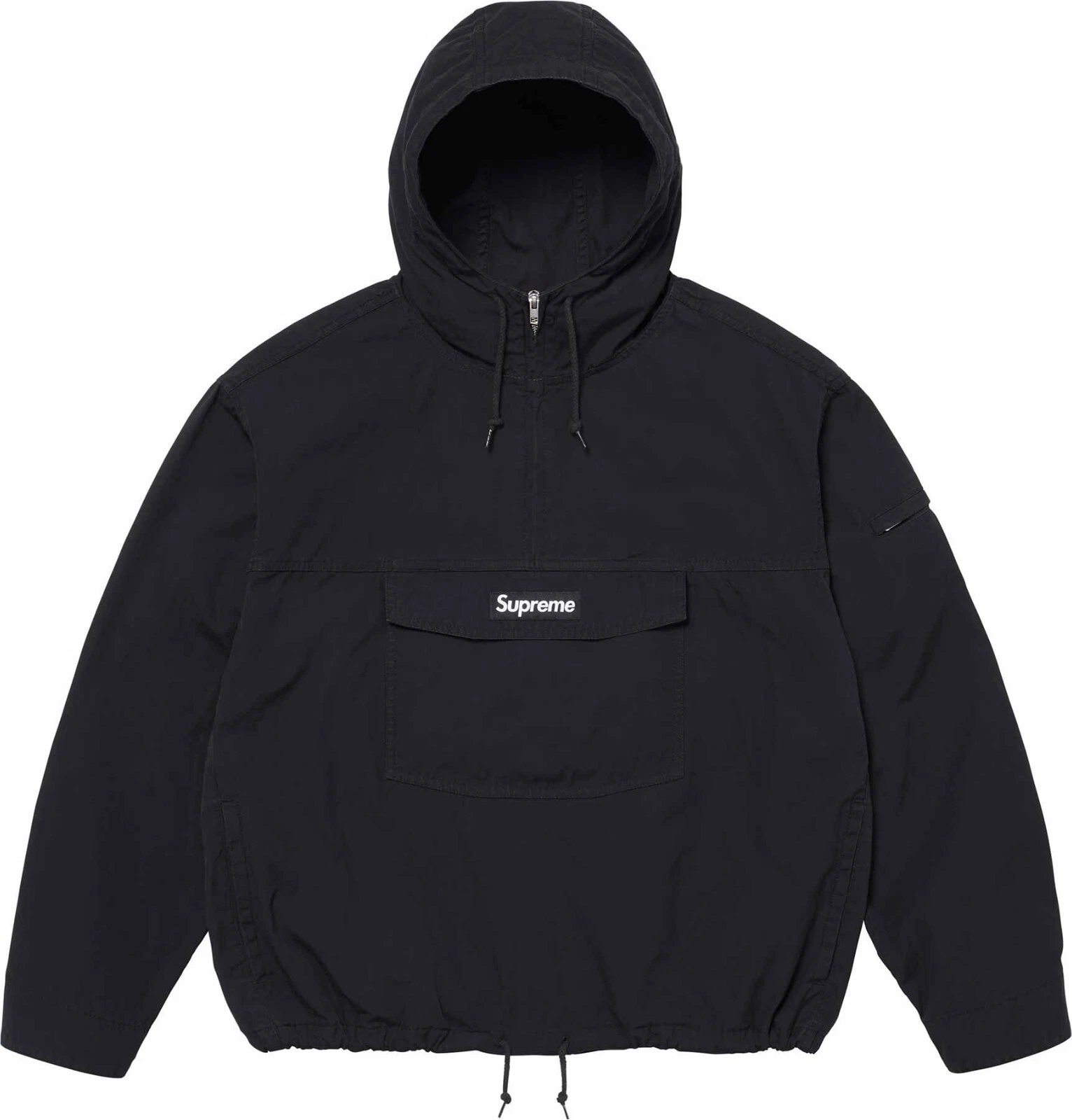 Anorak utilitaire Supreme coton noir (taille S, moyenne)