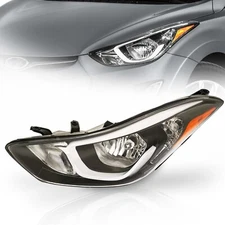 Headlight Headlamp Left Driver Side Halogen For 2014 2015 2016 Hyundai Elantra