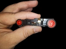 Red 4 Gear HO Slot Car Rims (Set Of 4)