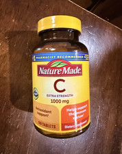 Nature Made Vitamin C Extra Strength 1000mg 100 Tablets Immune Support