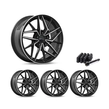 Set of 4 20" Black Alloy Wheel Rims 5x114.3 fits Mitsubishi Diamante, RTX6M 5Lug