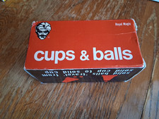 VTG Royal Magic Trick Cups  Balls Primary Colors Original Box