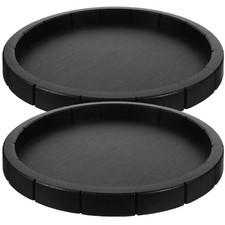 2 Pcs Reptile Tank Accessories Shallow Dish for Snake Bearded Dragon Water Bowl