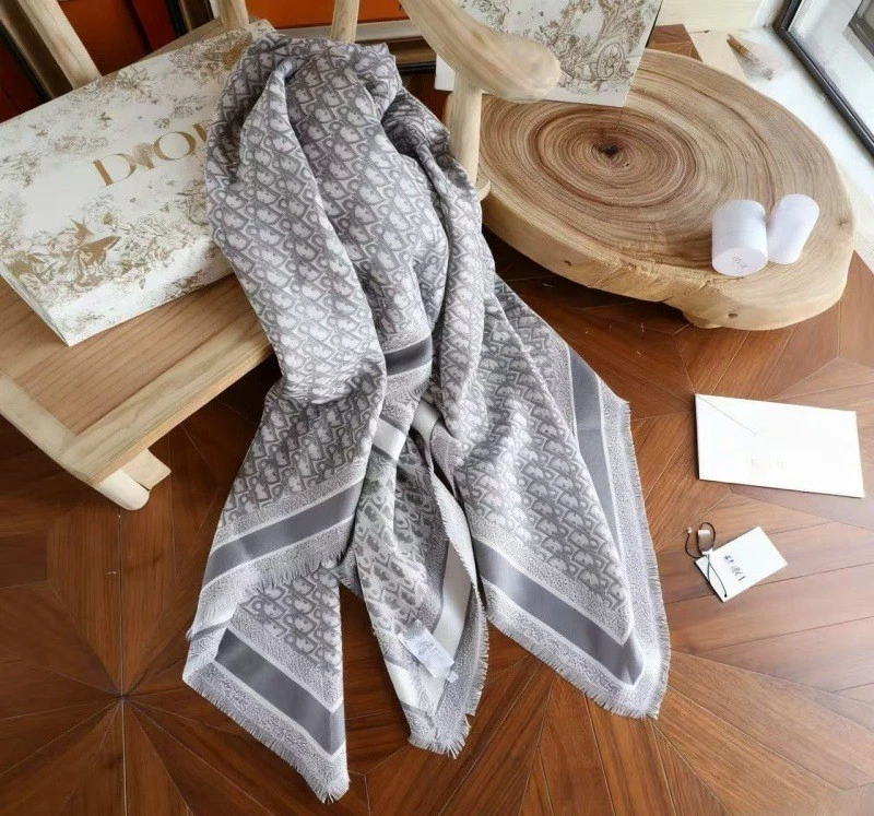 DIO кашемир шарф классический градиент шерсти шеи подогреватель оригинальный шарф - Изображение 3 из 4