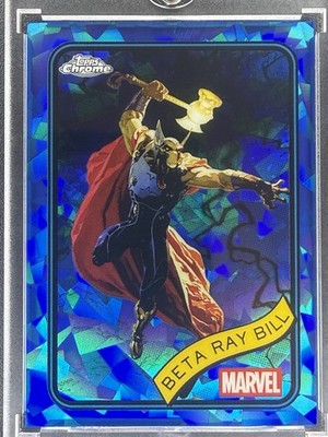 Topps 2025 Topps Chrome Sapphire Edition Marvel BETA RAY BILL #65!