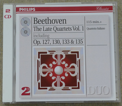 BEETHOVEN - THE LATE QUARTETS VOL. 1 - QUARTETTO ITALIANO - 2 CDs