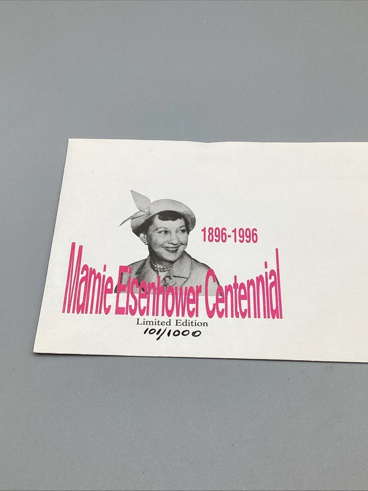 1896-1996 Mamie Eisenhower Centennial Limited Edition 101/1,000 First Day Cover - Image 2 of 4
