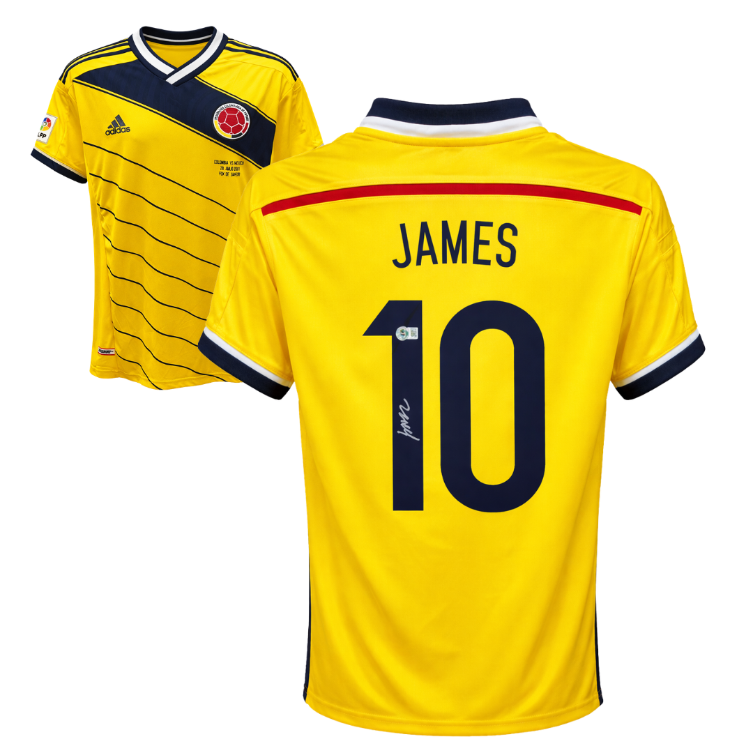 James Rodriguez Signed Colombia Soccer Jersey #10 with Beckett