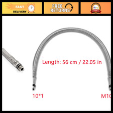 56cm Stainless Steel Braided Faucet Replacement Hose - M10 1 Water Inlet for Kit