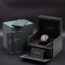 Audemars Piguet Code 11.59 Chrono 41mm Rose Gold Smoked Blue - 26393OR Full Set 8