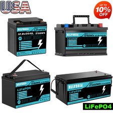 LiFePO4 Lithium Battery 12V 20Ah 50Ah 100Ah 200Ah for RV Solar Marine Off-grid
