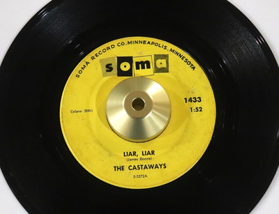 CASTAWAYS 45 Liar Liar / Sam SOMA 1433 Garage Rock 1965 scarce version