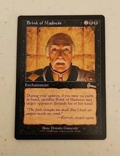 Magic The Gathering Urza's Legacy 1999 Rare Brink Of Madness