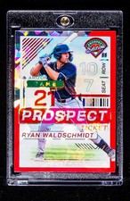 Ryan Waldschmidt RARE RED PROSPECT TICKET REFRACTOR CARD Arizona Diamondbacks