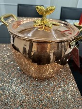 RUFFONI HISTORIA Hammered Copper-Clad Acorn Lid 3.75qt