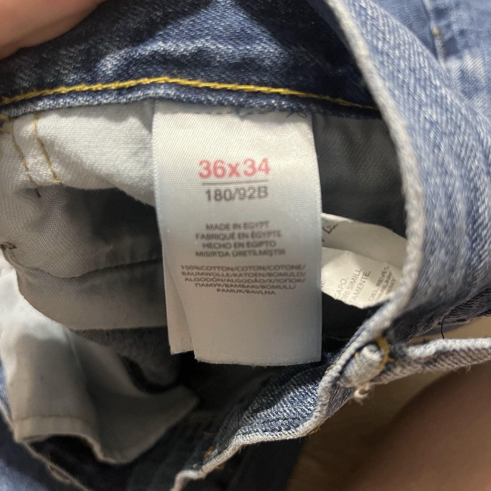 Polo Ralph Lauren Jeans Mens 36x32 (36x30) Blue Varick Slim Fit Staright Leg thumbnail 4