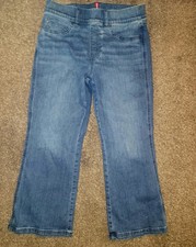 Spanx Jeans Women Vintage Indigo Flare Bootcut Large Stretch Pull On