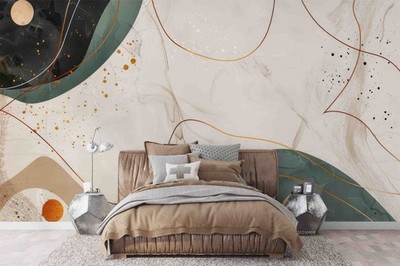 3D Abstract Geometric Marble Texture Wallpaper Wall Murals Removable Wallpaper