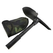Multifunction Portable Mini Folding Shovel Outdoor Camping Spade Compass UK