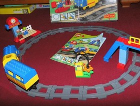 LEGO Ville Duplo Train Starter Set 5608 Original Packaging BA Diesel Locomotive w/ Motor Sound TOP