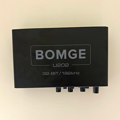 BOMGE U202 USB-Audiointerface 32 Bit/192 kHz 48V, Loopback, 2-Kanal