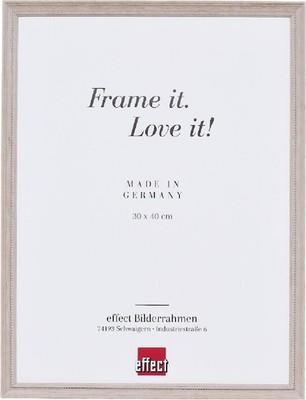 Effect Holzrahmen Profil 2440 hellbraun 30x30 cm Klarglas
