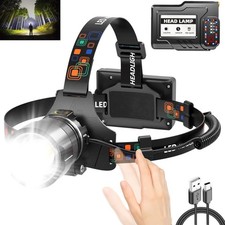 Headlamp Rechargeable, 120,000LM Head Lamp Super Bright LED Rechargeable