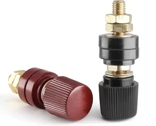 2 Pcs 3/8" Remote Battery Terminal Stud Battery Power Junction Post Connector Te