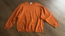 Vintage Jerzees NuBlend Crewneck Sweatshirt Mens 2XL Orange Customizable