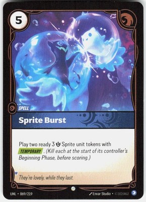 Sprite Burst Common Unleashed 069/219 NM