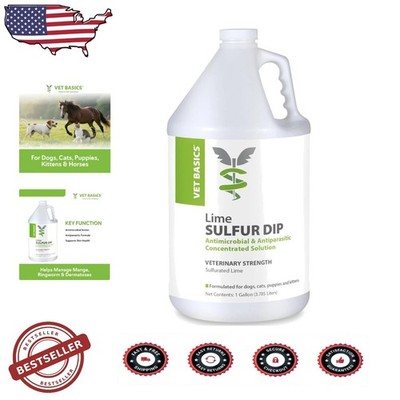 Vet Basics 1 Gallon Concentrated Skin Solution for Dogs Cats Horses