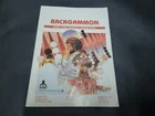 MANUAL ONLY Backgammon for Atari 2600 Vintage 1986 CX2617