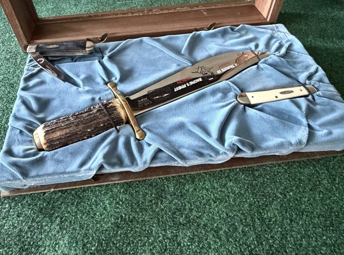 Case XX DAVEY ALLISON Tribute Hunter Super Stag Bowie Knife 304
